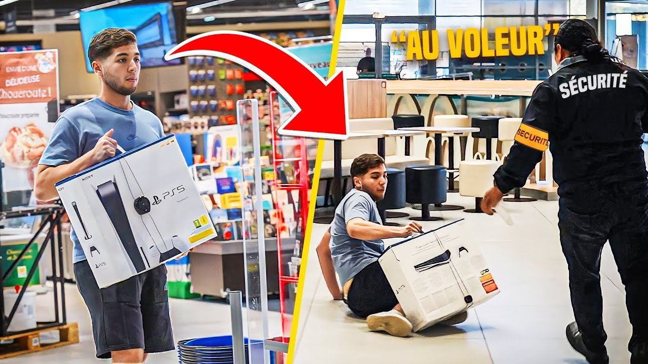 PRANK VOLER UNE PS5 DANS UN MAGASIN !