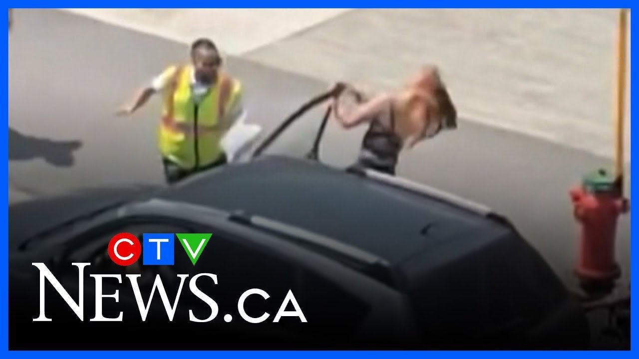 Brazen, violent alleged car theft outside Montreal school caught on camera