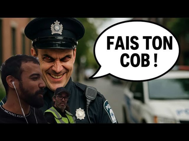 « Fais ton cob ! »: Il filme un policier de St-Michel qui dérape complètement. 👮🗯️💸