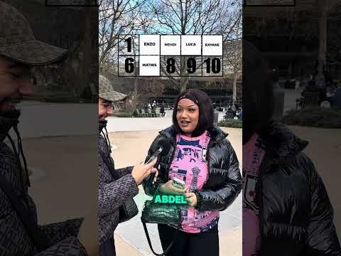 Quelles sont les 10 prénoms les plus charo ? 😂 #microtrottoir