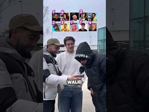 Dans cette liste qui sont tes 3 influenceur préféré ? 😂 #microtrottoir