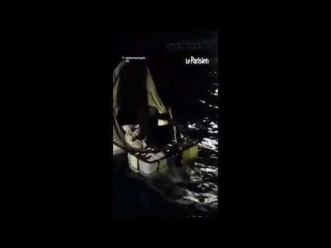 Le radeau de fortune d’un migrant repéré au large de l’Espagne