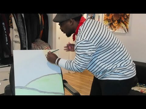 Elijah FAIT UNE ŒUVRE D’ART EN LIVE 👨🏾‍🎨🎨🔥