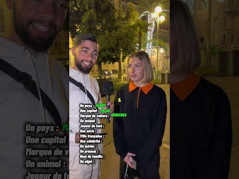 Donne moi un lettre au HASARD 😂 #microtrottoir